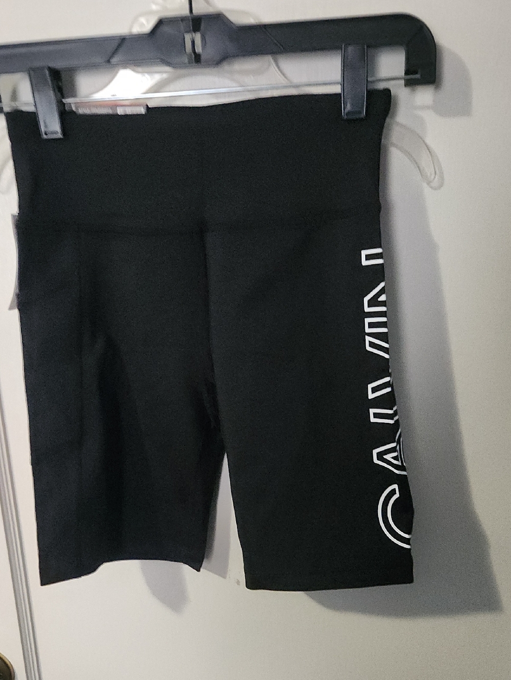Calvin Klein Black Bike Shorts with Side Logo